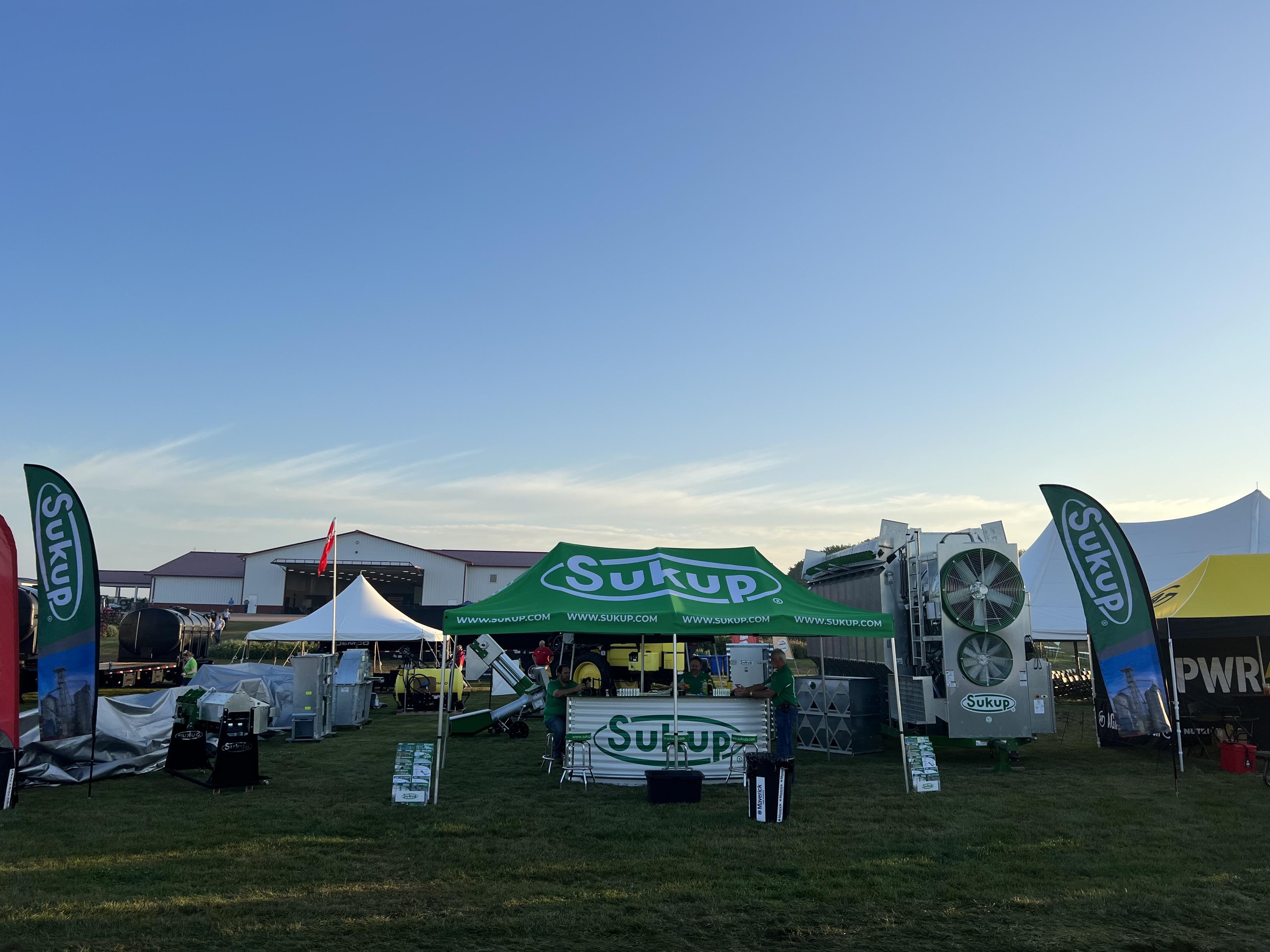 Sukup Manufacturing Co. at the AgPhD Field Day in 2023.